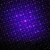 100mW 405nm Nuovo involucro in acciaio Caleidoscopio Cielo stellato Stile Viola chiaro Puntatore laser impermeabile Argento