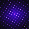 100mW 405nm neue Stahlgehäuse Kaleidoskop Sternenhimmel Stil lila Licht wasserdicht Laserpointer Silber