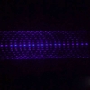200mW 405nm Novo Invólucro de Aço Caleidoscópio Céu Estrelado Estilo Roxo Luz À Prova D 'Água Laser Pointer Prata