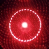 500mW 650nm Acero Funda Caleidoscopio Cielo estrellado Estilo Láser Rojo Puntero Plata