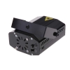 3W LED 6-em-1 Mini Laser Iluminação Cénica com controle remoto & tripé Preto