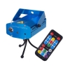 3W LED 6-em-1 Mini Laser Iluminação Cénica com controle remoto & Tripé azul