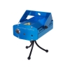 3W LED 6-em-1 Mini Laser Iluminação Cénica com controle remoto & Tripé azul