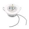 LT-W666 Ceiling Lamp Style Christmas Decoration Auto Rotation LED Stage Light with Voice Control White