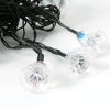 Power Light multicolore MarSwell 40-LED di Natale solare Tinkle della Bell LED String
