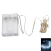 5M-50L-4.5V-3W Silver Wire Battery Powered Ordinary String Lights without Fixed Shape White