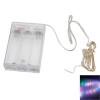 2M-20L-4.5V-1.2W Silver Wire Battery Powered Ordinary String Lights without Fixed Shape Multicolor