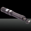5000mW 450nm Light Blue Single-ponto Estilo pode ser escurecido & Zoomable Laser Pointer Preto