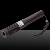 5000mW 450nm Blue Light Single-point Style Zoomable Dimmable Stainless Steel Cigarette Lighter Laser Pointer Black