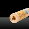 5000mW 450nm blaues Licht Einzel-Punkt-Art-Zoomable Dimmbare Edelstahl Zigarettenanzünder Laserpointer Goldene
