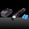 5000mW 450nm Blue Light Zoomable dimmerabili in acciaio inox accendisigari puntatore laser Nero