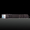 5000mW 450nm azul claro con zoom regulable de acero inoxidable para encendedor de cigarrillos puntero láser Negro