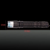 5000mW 450nm blaues Licht Zoombare Dimmbare Edelstahl Zigarettenanzünder Laserpointer Schwarz