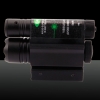 2-en-1 professionnel 5mW 650nm lumière verte point unique stylo pointeur laser zoomable noir