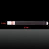 100mw 650nm Red Light singolo punto di stile impermeabile in acciaio inox puntatore laser Nero