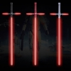 Simulação Star Wars Cruz 47 "Silver Lightsaber Sound Effect Estilo Red Light metal Laser Espada