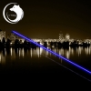 UKing ZQ-j8 8000mW 445nm Blue Beam 3-Mode Zoomable 5-in-1 Laser Pointer Pen Kit Black