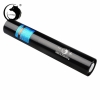 Uking ZQ-J10 4000mW 473nm Blue Beam Ponto Único Zoomable Laser Pointer Pen Kit Preto