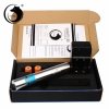 UKing ZQ-j11 4000mW 473nm Blue Beam singolo punto Zoomable penna puntatore laser Kit placcatura in cromo d'argento