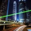 Uking ZQ-j12L 1000mW 520nm Pure Green Beam-Single-Point-Zoomable Laser-Pointer Pen Kit Titansilber