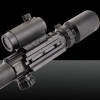3-en-1 multifonctionnel bouton piles 3-9X grossissement portée de fusil avec vue laser noir