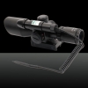 Multifuncional bateria-operado 2.5-10X Ampliação 532nm 5mW Verde feixe rifle com mira a laser preto