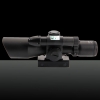 Multifonctionnel à piles 2.5-10X Grossissement 532nm 5mW Rifle faisceau vert Portée avec visée laser noir