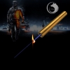 UKing ZQ-15B 2000mW 445nm Blue Beam 5-in-1 Zoomable High Power Laser Pointer Pen Kit Golden