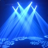 UKing ZQ-B54A 50W 1-LED 8 Rotary Pattern Effect DMX-512 Self-propelled Sound Control LED Stage Lamp Black