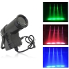 30W Multicolored Light 3 Control Modes Mini LED Stage Lamp EU Plug Black