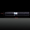 10000mW 450nm Blue Beam Single-point Stainless Steel Laser Pointer Pen Kit with Batteries & Charger Black