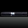 10000mW 450nm Blue Beam Single-point Stainless Steel Laser Pointer Pen Kit with Batteries & Charger Black
