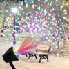 Kshioe LED decoración de Navidad lámpara de jardín al aire libre US Plug RGBW Light