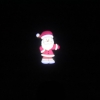 Kshioe LED Conversione automatica Babbo Natale LED Decorazione natalizia Paesaggio esterno Lampada prato inglese Spina rossa e verde