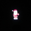 Kshioe LED Conversión Automática Santa Claus LED Decoración de Navidad Lámpara de Césped Paisaje Exterior US Plug Luz Roja y Verde