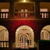 Kshioe Rotate Laser Light LED Decorazione natalizia Paesaggio esterno Lampada prato inglese Spina rossa e verde