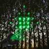 Kshioe tourner rouge et quatre en un vert laser lumière LED décoration de Noël en plein air pelouse lampe US Plug rouge et vert Lig