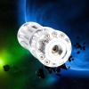 500mW 532nm luz verde puntero láser pluma 12 tubo 5 cabeza plata