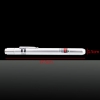 100mW 650nm Red Light Clip Laser Pointer Pen Silver