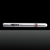 100mW 650nm Clip de lumière rouge Pointeur laser stylo en argent