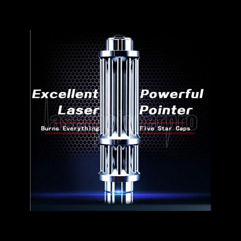 High Power 450nm Adjustable Focus Blue Laser Pointer with Battery & Charger X4-B 