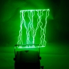 D012 110V-240V mini Red & Green Laser Voice-controllo della fase della luce laser nero