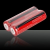 2 * 2 pezzi UltraFire 18650 3.7V 3000mAH Batterie ricaricabili Red