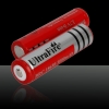 2 * Baterías 2pcs UltraFire 18650 3.7V 3000mAH recargables rojas