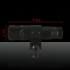 5mW 532nm Hat-forme laser vert Sight avec Gun Mont noir-ZT-H08
