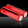 5pcs 3.7V 3000mAh de UltraFire 18650 Li-ion recargable de la batería Rojo