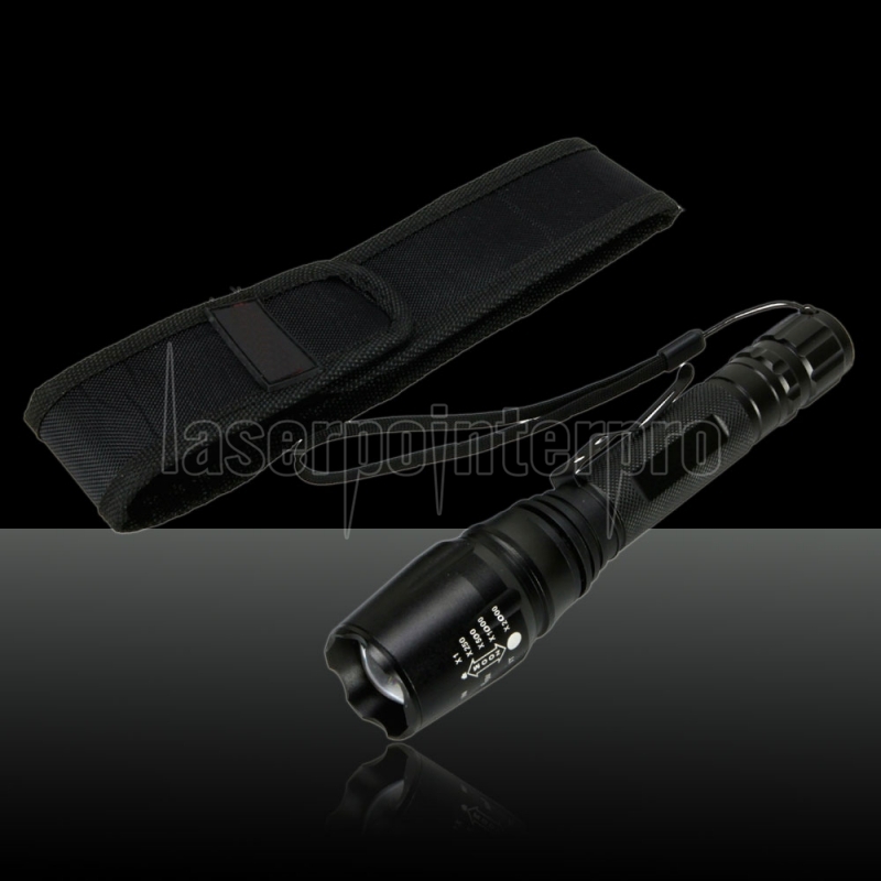 MXDL sa-t68 CREE XML-T6 LED 5 Mode Focusing Flashlight Black -  Laserpointerpro