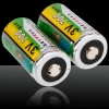 2Pcs CR123A 3V 700mAh Li-on Rechargeable Batteries