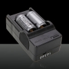 4.2V 600mAh Cargador de Pilas con 2pcs TrustFire 16340 3.7V 880mAh batería recargable de litio de protección
