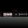 5mW 532nm Curto Pen Forma Side-Button Kaleidoscopic Green Laser Pointer Pen Preto